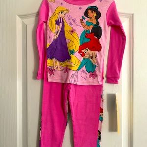NWT Disney Princess Pajamas size 4